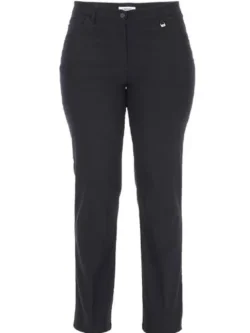 KJ Brand Betty bengaline donkerblauw, 5-pocket
