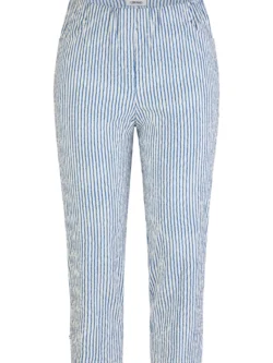 KJ Brand Susie 7/8 wit blauw, viscose