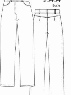 KJ Brand Susie broek zwart, comfort taille