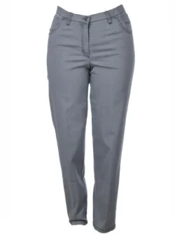KJ Brand Babsie broek grijs, superstretch