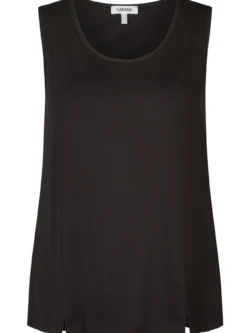 KJ Brand basic top zwart, ronde hals