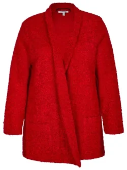 KJ Brand vest rood, basic met wol