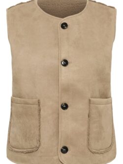 Kaffe Curve Teddy vest Linnea